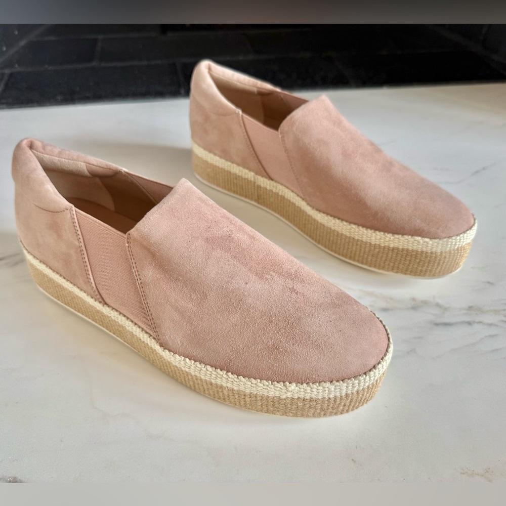 NEW ViNCE Wilden Flatform Suede Espadrille Sneakers Women's Slip-On Size 8 NWOT - Picture 8 of 14